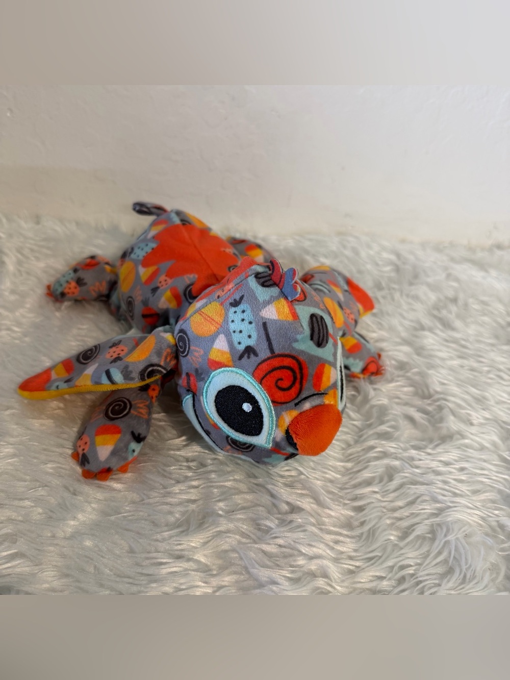 Hallmark Disney Stitch Candy Craze Floppy Plush Halloween Candy Corn Playful